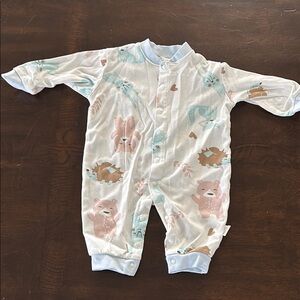 Adorable Blue and White Kids One Piece